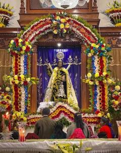 Decoración de una celebración religiosa